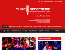 Tablet Screenshot of musicgenerationlouth.ie